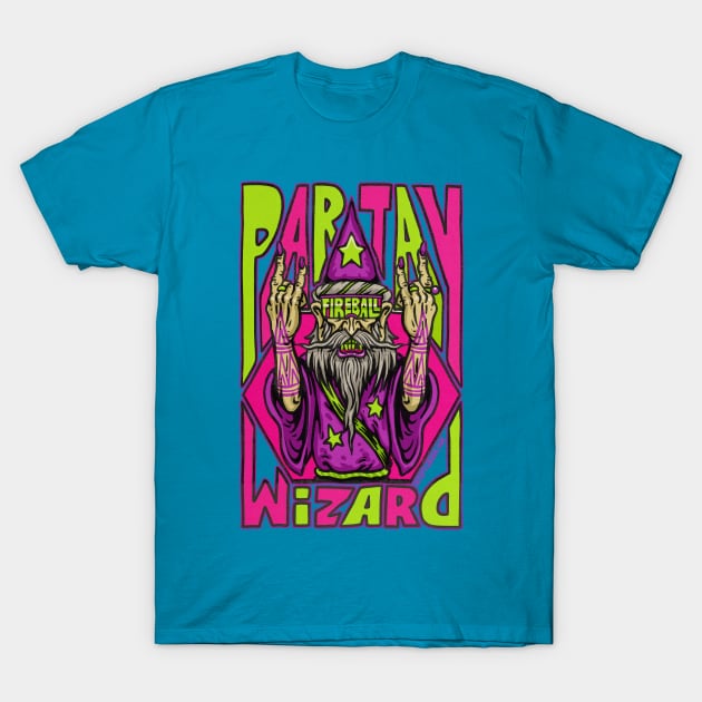 Party Wizard T-Shirt by creepyjason